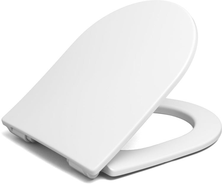 Plieger Milano WC-Sitz – D-förmiger WC-Sitz – Duroplast – weiß – mit Deckel – Absenkautomatik – Schnellverschluss