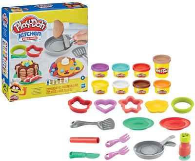 Play-Doh-Flip in der Pfanne