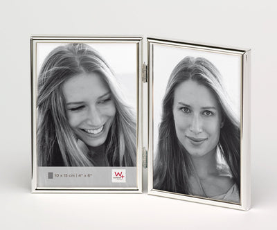 Walther Design Chloe - Fotorahmen - Fotogröße 2x 10x15 cm - Silber