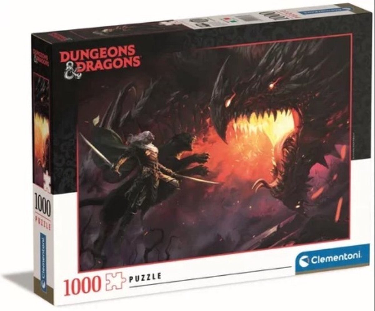 Clementoni - Puzzle - Dungeons and Dragons - Drizzt - 1000 Teile