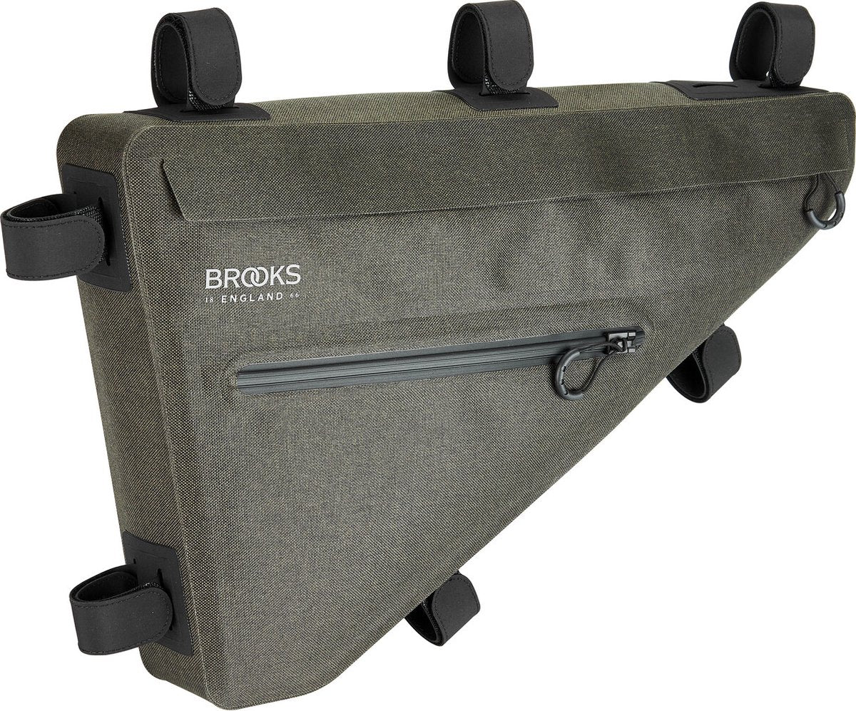 Brooks Scape Frametas - wasserdichte Fahrradframetas, 5,5 l, grün