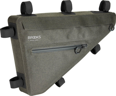 Brooks Scape Frametas - wasserdichte Fahrradframetas, 5,5 l, grün