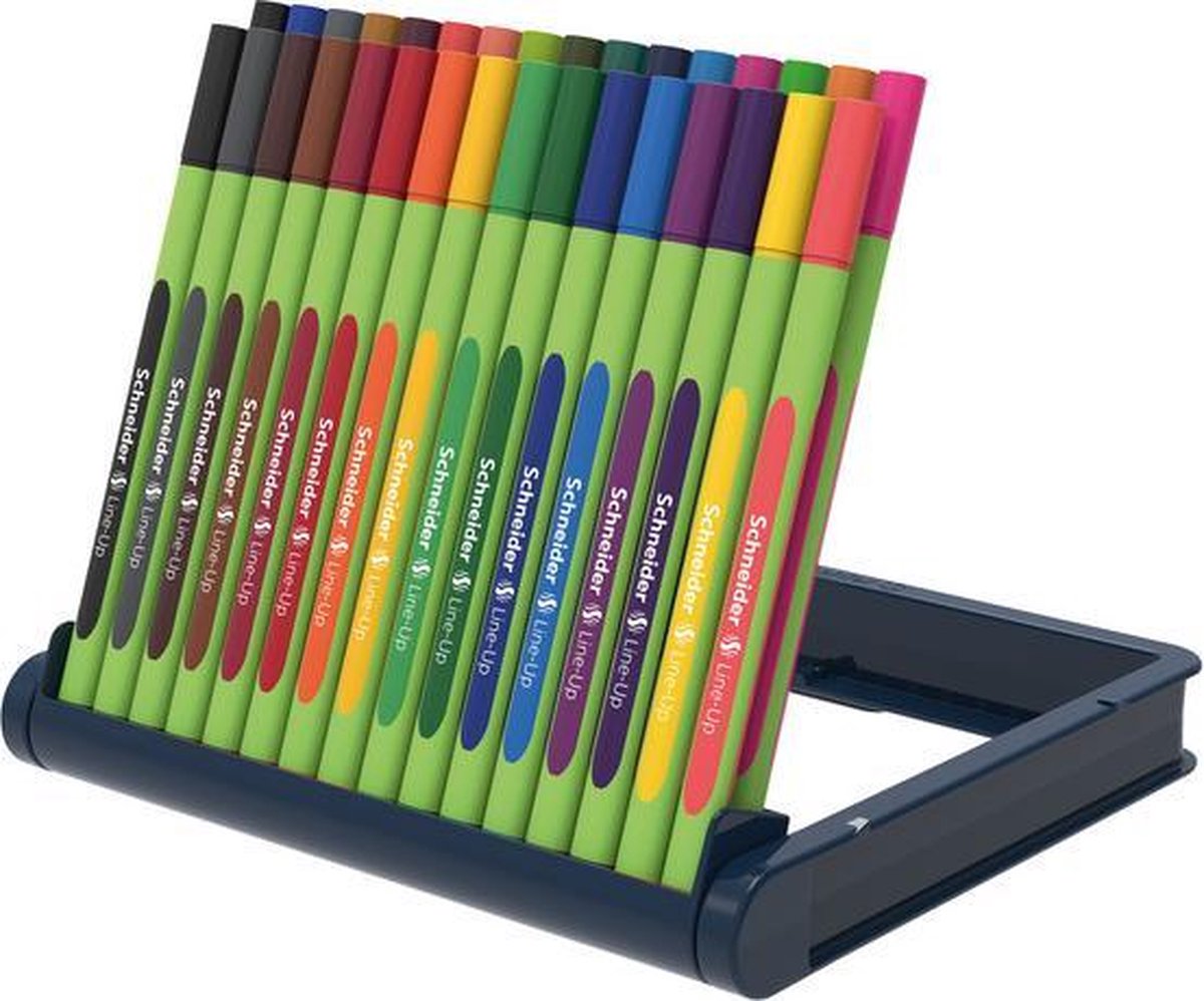 Schneider Schreibgeräte Schneider Fineliner - Line-Up - Strichstärke 0,4mm - sortiert 32 Stück inkl. 2x kostenlose Aufstellungsberührung - s-191091