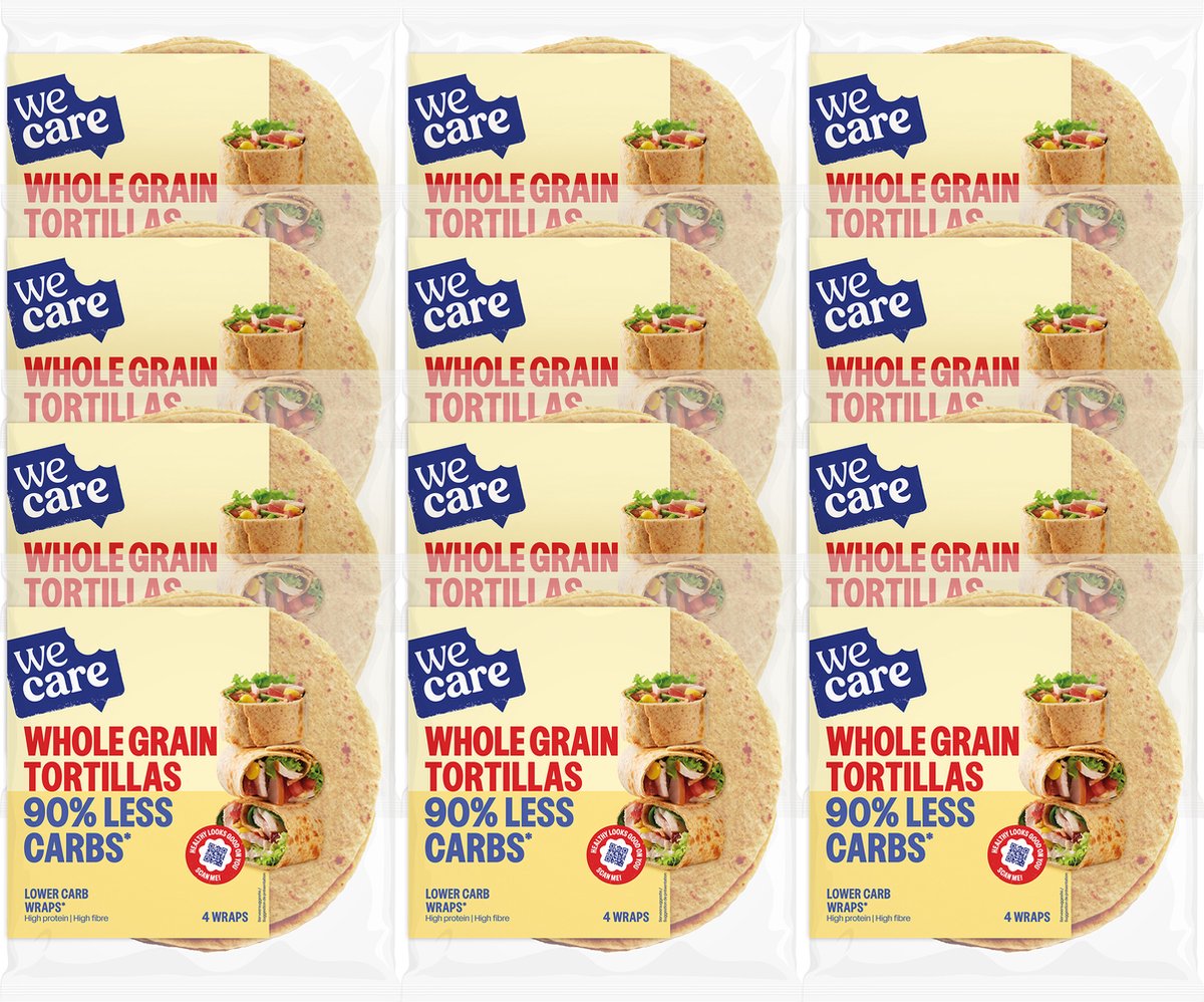 Wecare - Lower Carb - Vollkorn-Tortillas - 12 x 160 gr