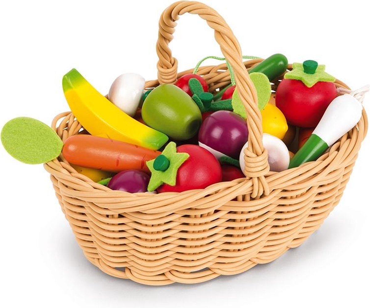 Janod – in der Küche – Obstkorb – 24 Früchte und Gemüse