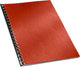 GBC-Einband A4 Lederdruck 250 gr. rot (100)