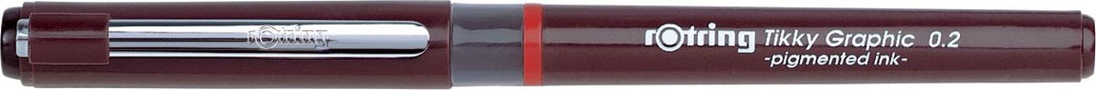 Rotring Tikky Graphic Filzstift Fineliner | 0,20 mm | schwarze Tinte