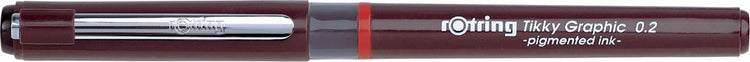 Rotring Tikky Graphic Filzstift Fineliner | 0,20 mm | schwarze Tinte