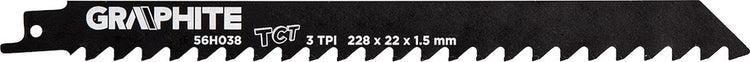 Grupa Topex Graphit – Säbelsägeblatt – 228 mm – 3 TPI – für verschiedene Materialien