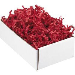Zerknittertes Papierschnitzel, Raja-LPR-Papier, rot
