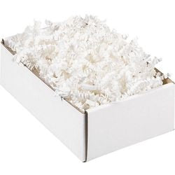 Zerknittertes Papierschnitzel, Raja-LPB-Papier, weiß