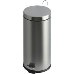 Eko Eko Pedalbehälter 30 l Matte Silberfarbe