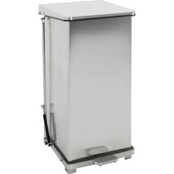 V-Teil Treteimer 31058129 Edelstahl (Edelstahl) Silber
