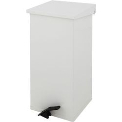 Dutchdesign Treteimer 31004522 pulverbeschichtetes Aluminium weiß