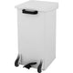 Dutchdesign Treteimer 31004683 pulverbeschichtetes Aluminium weiß