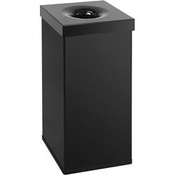 Dutchdesign Abfallbehälter 31003235 pulverbeschichtetes Aluminium schwarz