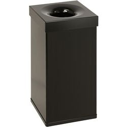 Dutchdesign Abfallbehälter 31004300 pulverbeschichtetes Aluminium schwarz
