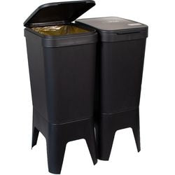 Bonton Abfallbehälter 92012718 recyceltes Polypropylen grau
