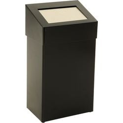 Dutchdesign Abfallbehälter 31719631 pulverbeschichtetes Aluminium schwarz