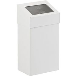 Dutchdesign Abfallbehälter 31021826 pulverbeschichtetes Aluminium weiß