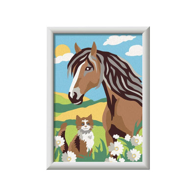 Ravensburger Creart Malen nach Zahlen – Pferd und Kätzchen