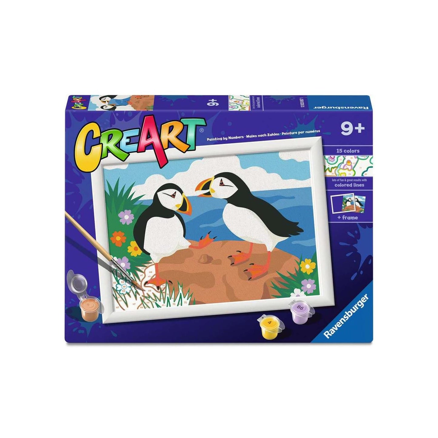 Ravensburger Creart Malen nach Zahlen – Papageientaucher