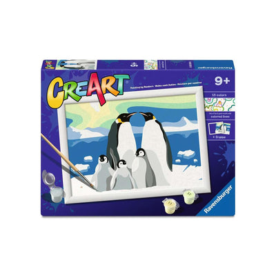 Ravensburger erstellt Schilder unter der Nummer - Pinguinfamilie