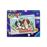 Ravensburger Kreart Gemälde auf Number Dogs im Korb - afbeelding 2