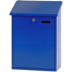 V-Teil-Briefkasten 31024940 verzinkter Stahl blau
