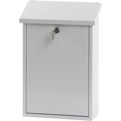 V-Teil-Briefkasten 31024896 aus verzinktem Stahl weiß