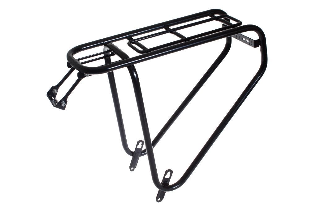 power safety gepäckträger glänzend schwarz