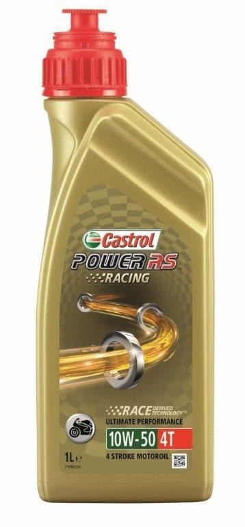 Castrol Oil Power RS Racing 4T 10W-50 Flasche mit 1 Liter Inhalt