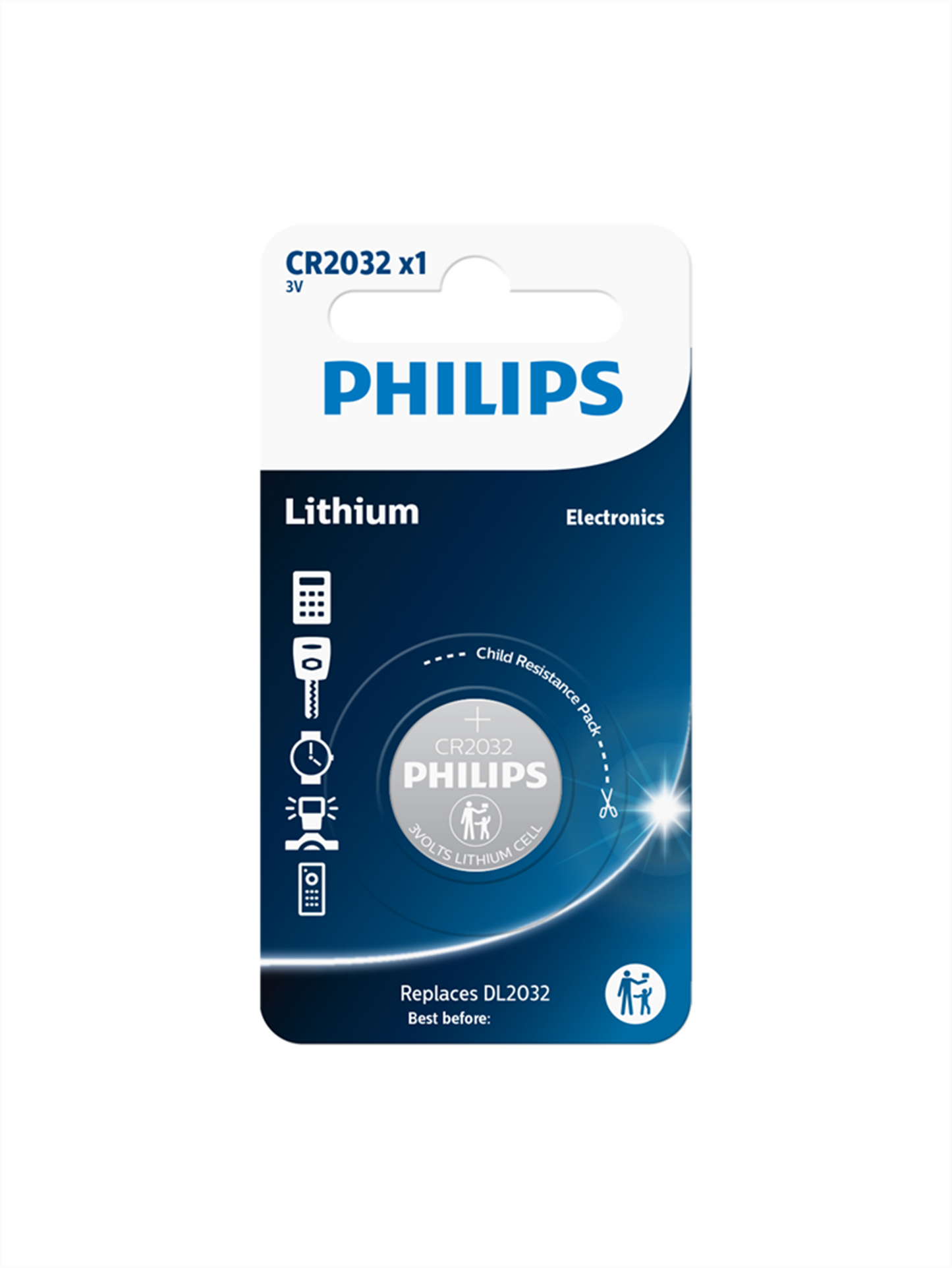 Varta Philips Lithium CR2032 3V Batterie