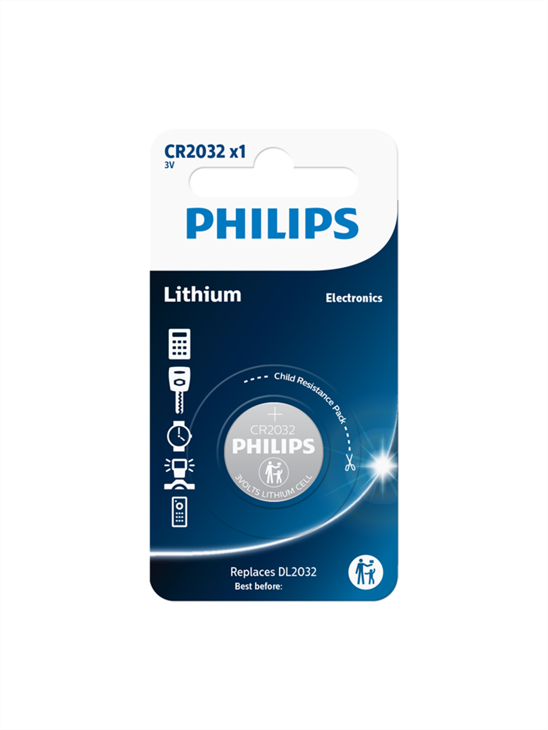 Varta Philips Lithium CR2032 3V Batterie