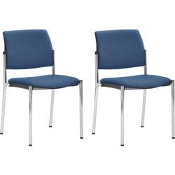 Stapelstuhl Mayer Sitzmöbel 2518 Stoff blau