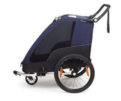 Polisport Kinderanhänger mit Wanderkit grau blau