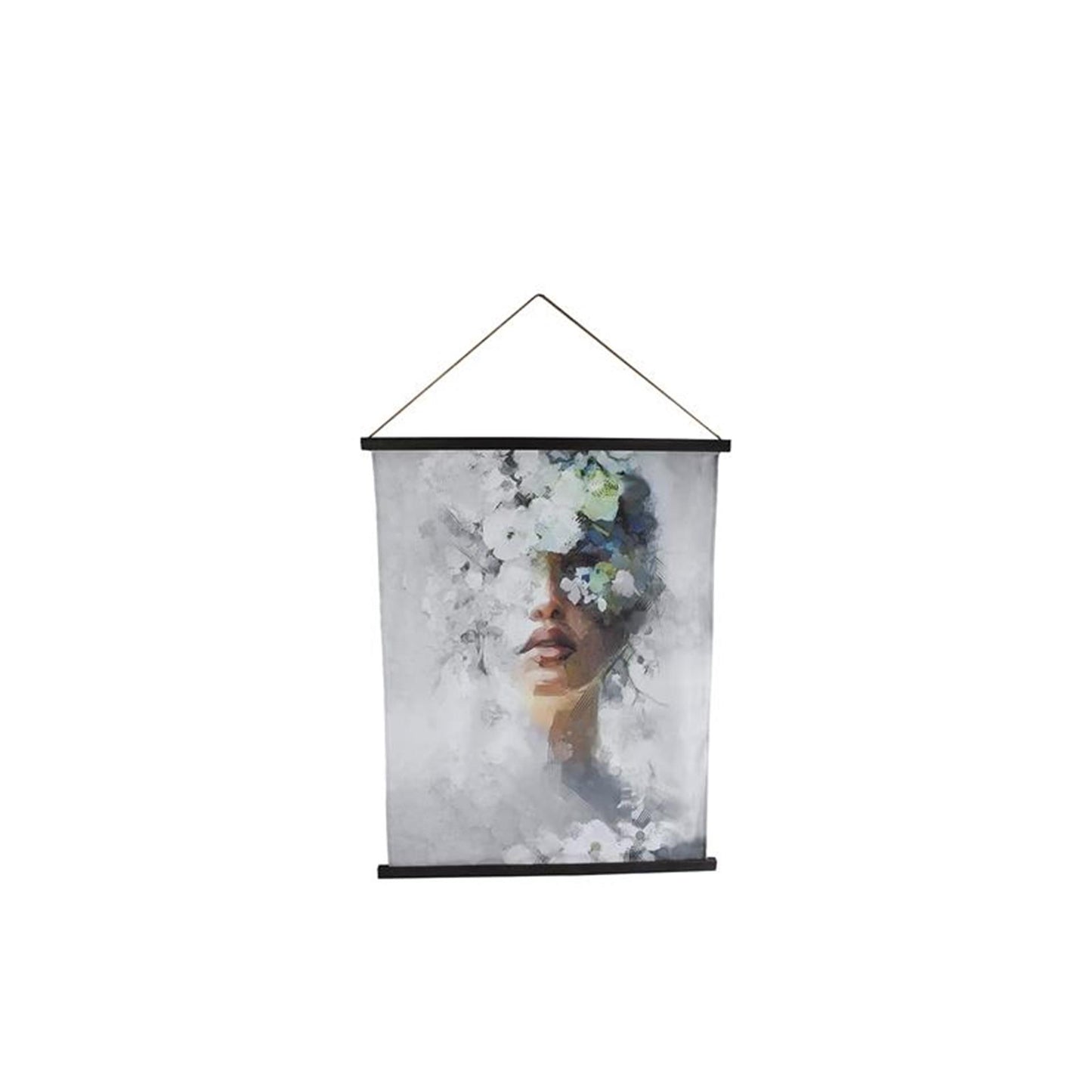 Cozydecor Wanddekoration Frau Stoff 76x97cm