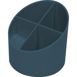Der Bleistiftkasten ist mit einem grünen Kreuz blau beleuchtet