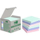 Pic-Haftnotizen, Post-it, recycelt, 76 x 76 Stück, 6 Kartonfarben, sortiert