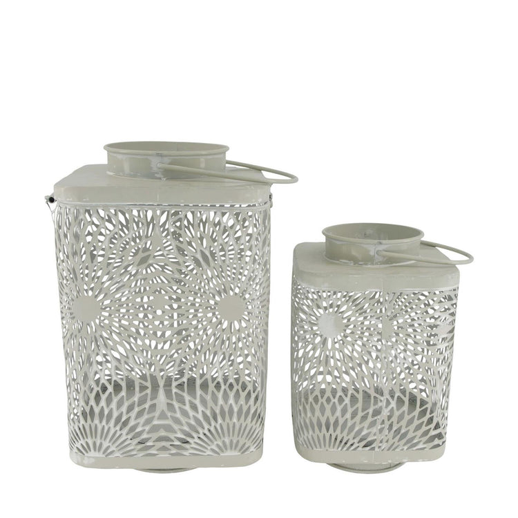 Dijk Natural Collections Laterne Metallgrau Set a 2