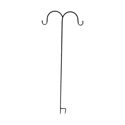 Dijk Natural Collections Gartenpfahlhaken Metall schwarz 25x118cm