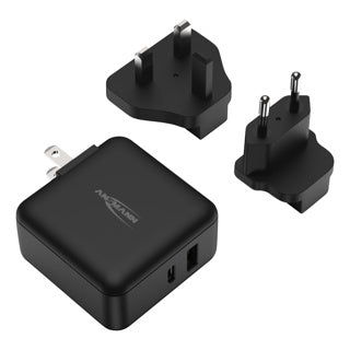 USB Travel Charger 30W mit austauschbaren Steckern