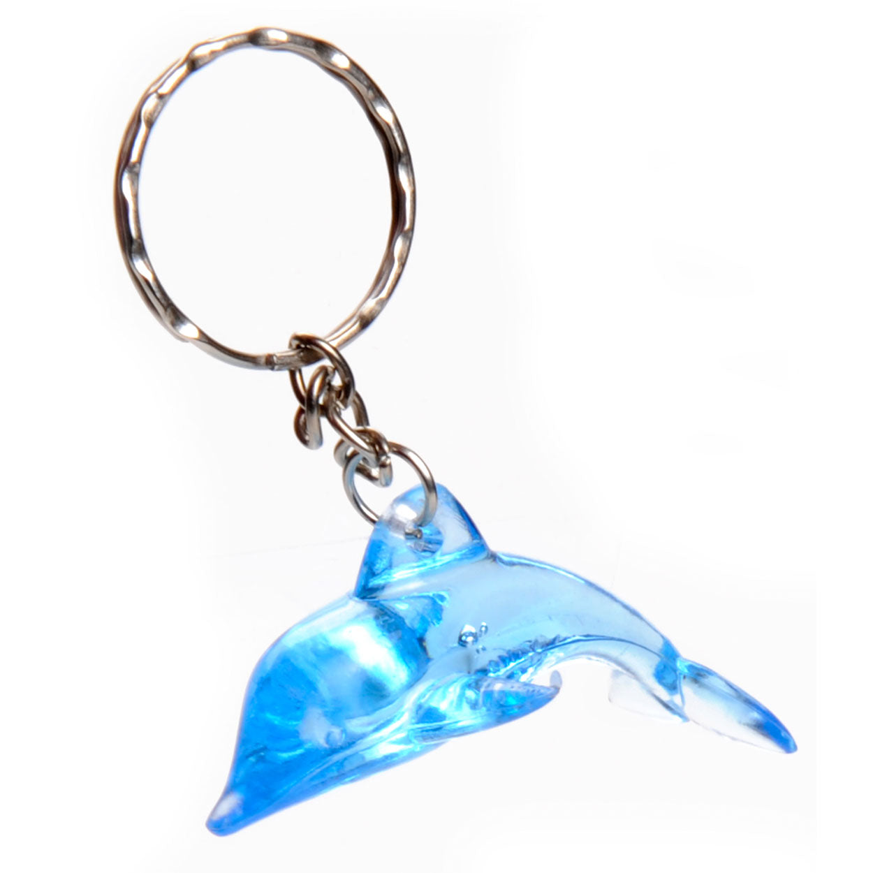Schlüsselringdelphin, transparent blau