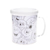 Färbe deine eigene Tasse eines Lächelns Gesicht