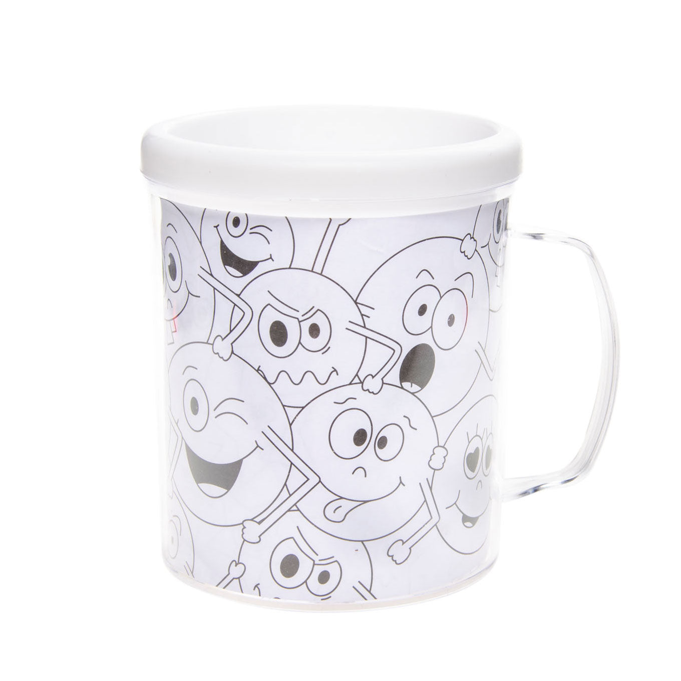 Färbe deine eigene Tasse eines Lächelns Gesicht