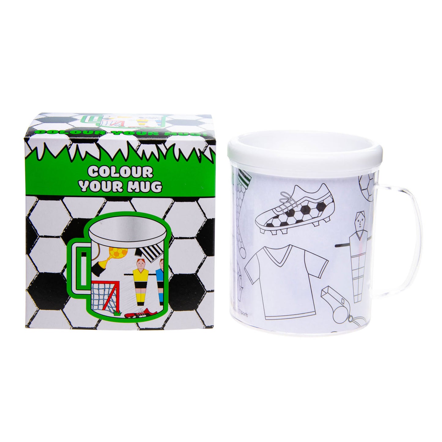 Färben Sie Ihren eigenen Fußballbecher
