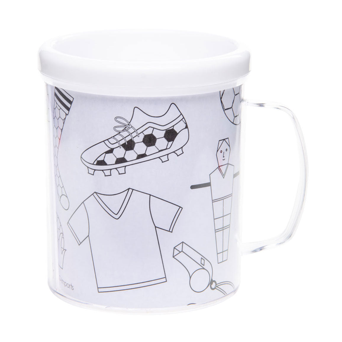 Färben Sie Ihren eigenen Fußballbecher