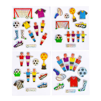 LG-Imports-Aufkleber Fußball glitzern