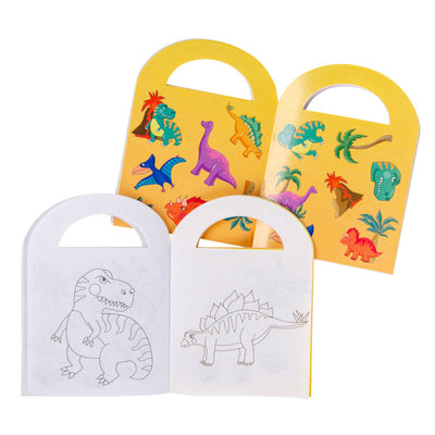 LG-Imports Malbuch mit Stickern Dinosaurus