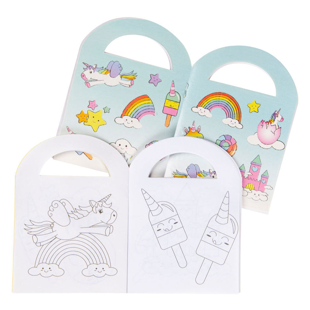 LG-Imports Malbuch mit Aufklebern Einhorn